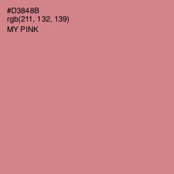 #D3848B - My Pink Color Image